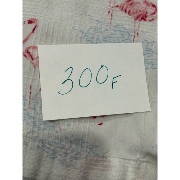 Caribbean Mens Flamingo Print Button-Up LInen Blend Shirt XXL White Pink - Picture 8 of 8